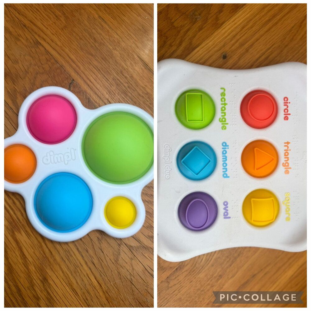 Fat brain toys sensory pop it toys dimpl and dimpl duo